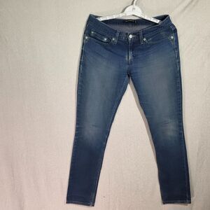 Levi's Too Superlow 524 Skinny Jeans in Dark Wash Womens